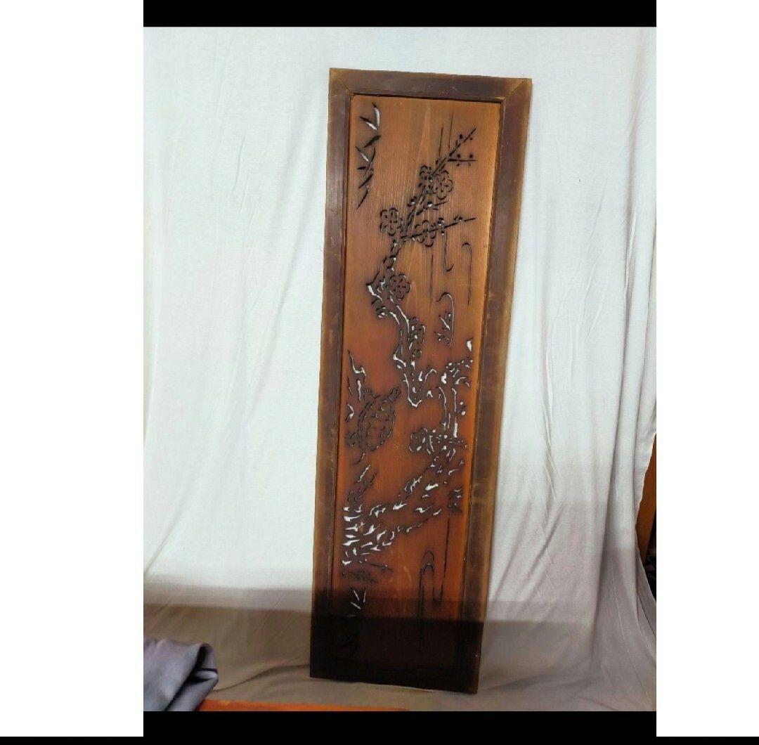 欄間２枚セット　天井　鴨居　長押　通風　採光　開口部材