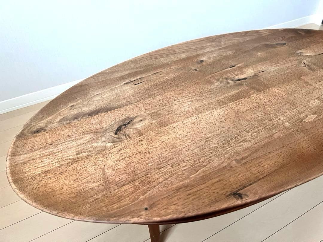 BORDO Oval Table ヒラシマ ウォールナット 105 ローテーブル