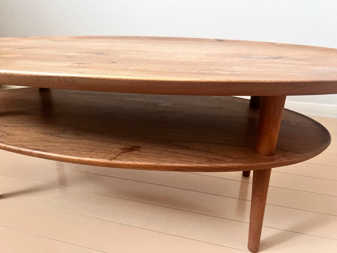 BORDO Oval Table ヒラシマ ウォールナット 105 ローテーブル