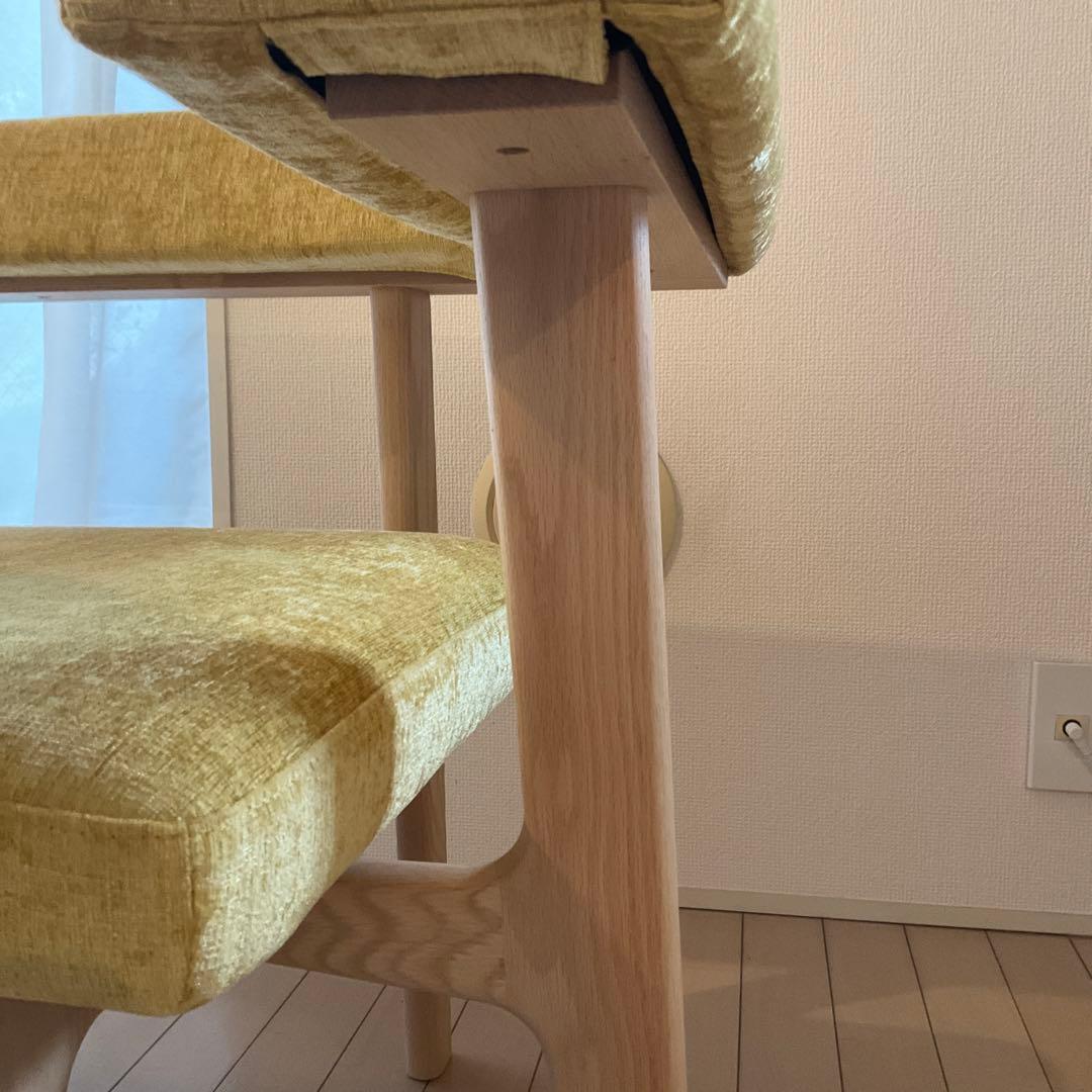 LIVING HOUSE モコア カウチ ベンチ　無垢材