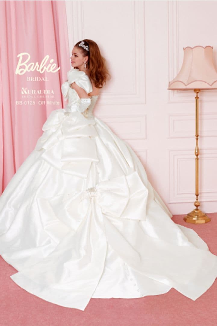 Barbie バービーブライダル ウェディングドレス サテンドレス