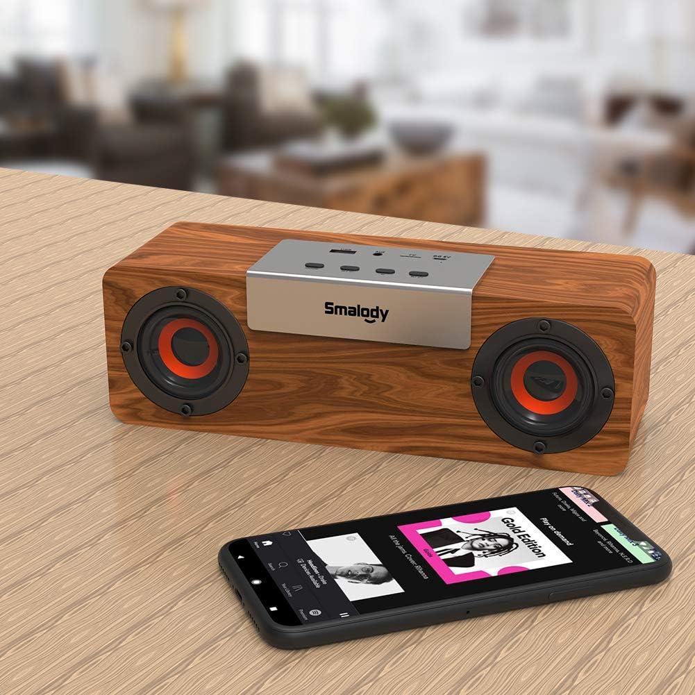 木製ワイヤレススピーカー 10W ポータブルデザイン