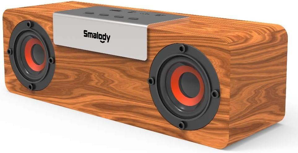木製ワイヤレススピーカー 10W ポータブルデザイン