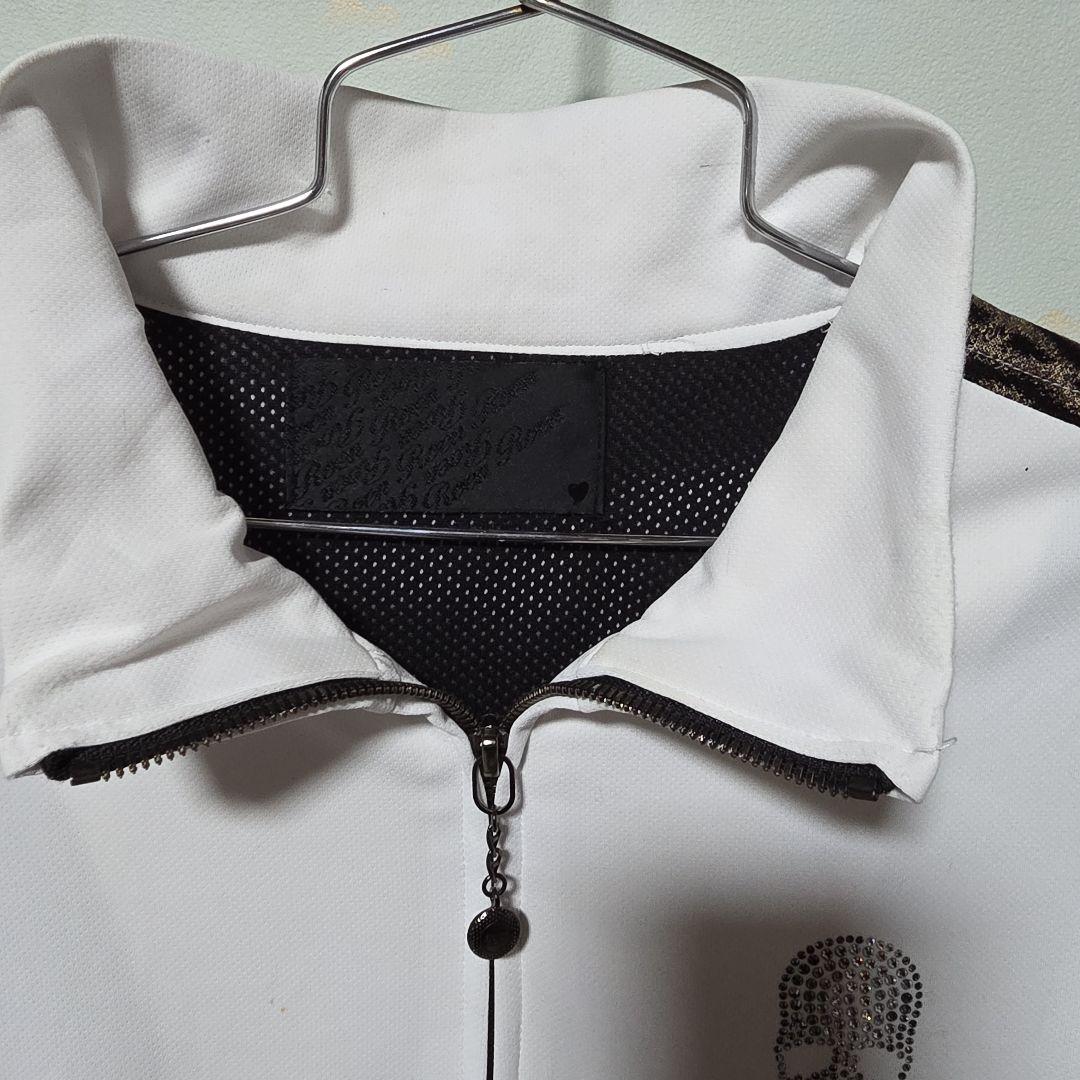 ロエン　Roen スワロフスキースカル　レオパード柄ライン　ジャージ　L