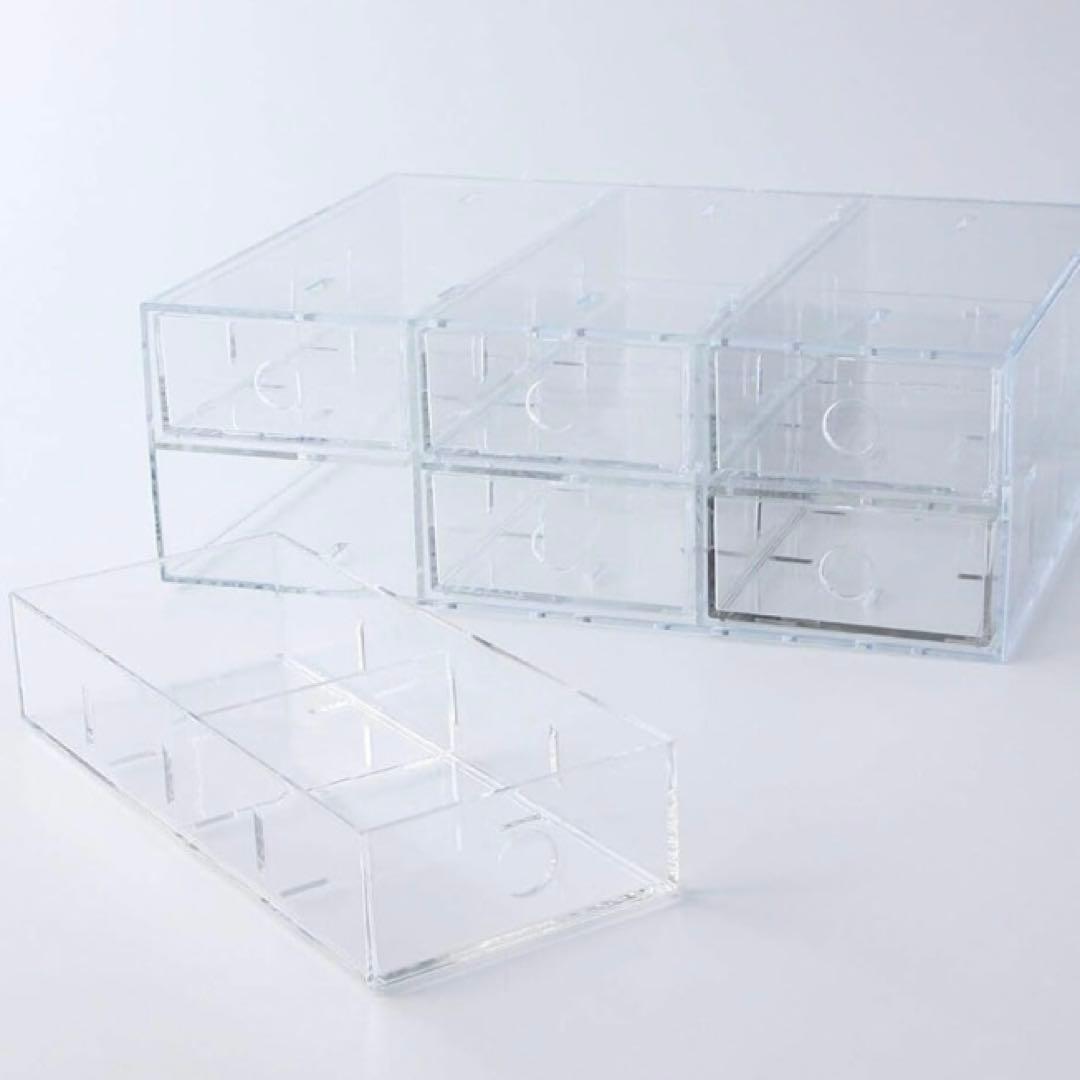 【生産終了品】新品未使用☆無印良品☆縦でも横でも使える小物収納6段2個セット