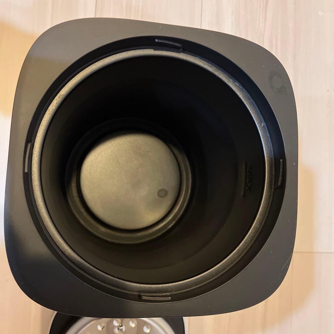 山善 スチーム式加湿器 ブラック 置き型