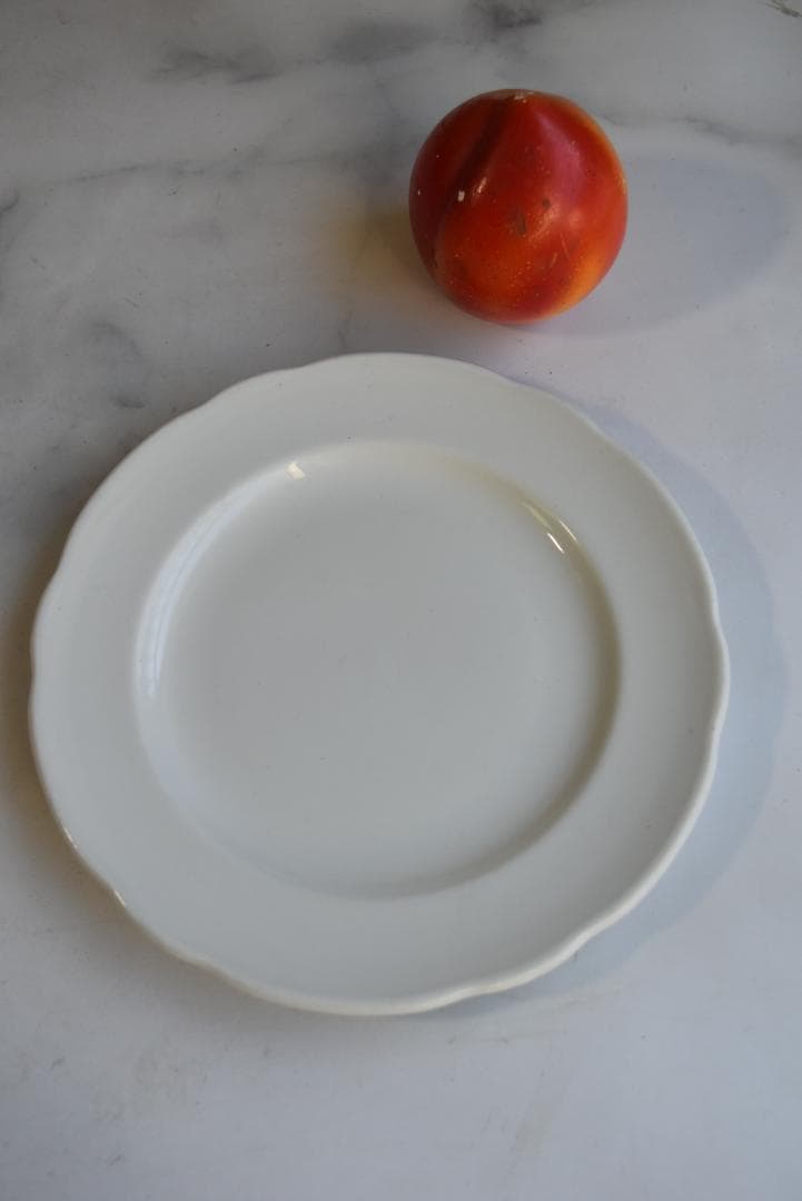 3枚組サルグミンヌ　 PYROBLAN　ビストロ白花リム皿