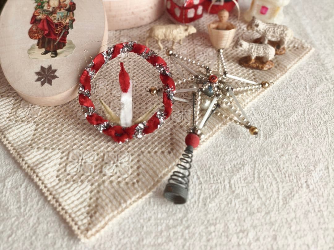 * vintage tree top ❀ アンティークビーズ 星の ツリートップ