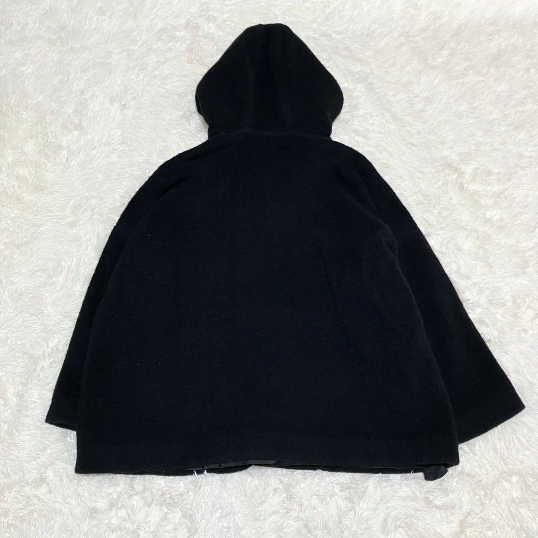 美品 ヨーガンレール フーデットコート ウール 黒 M