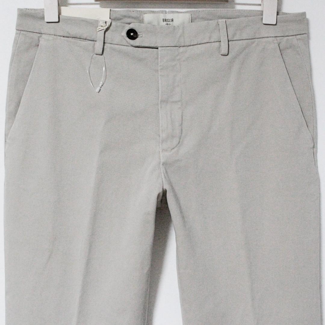 新品 ブリリア1949 ハイストレッチ ノープリーツパンツ Lサイズ（84cm）