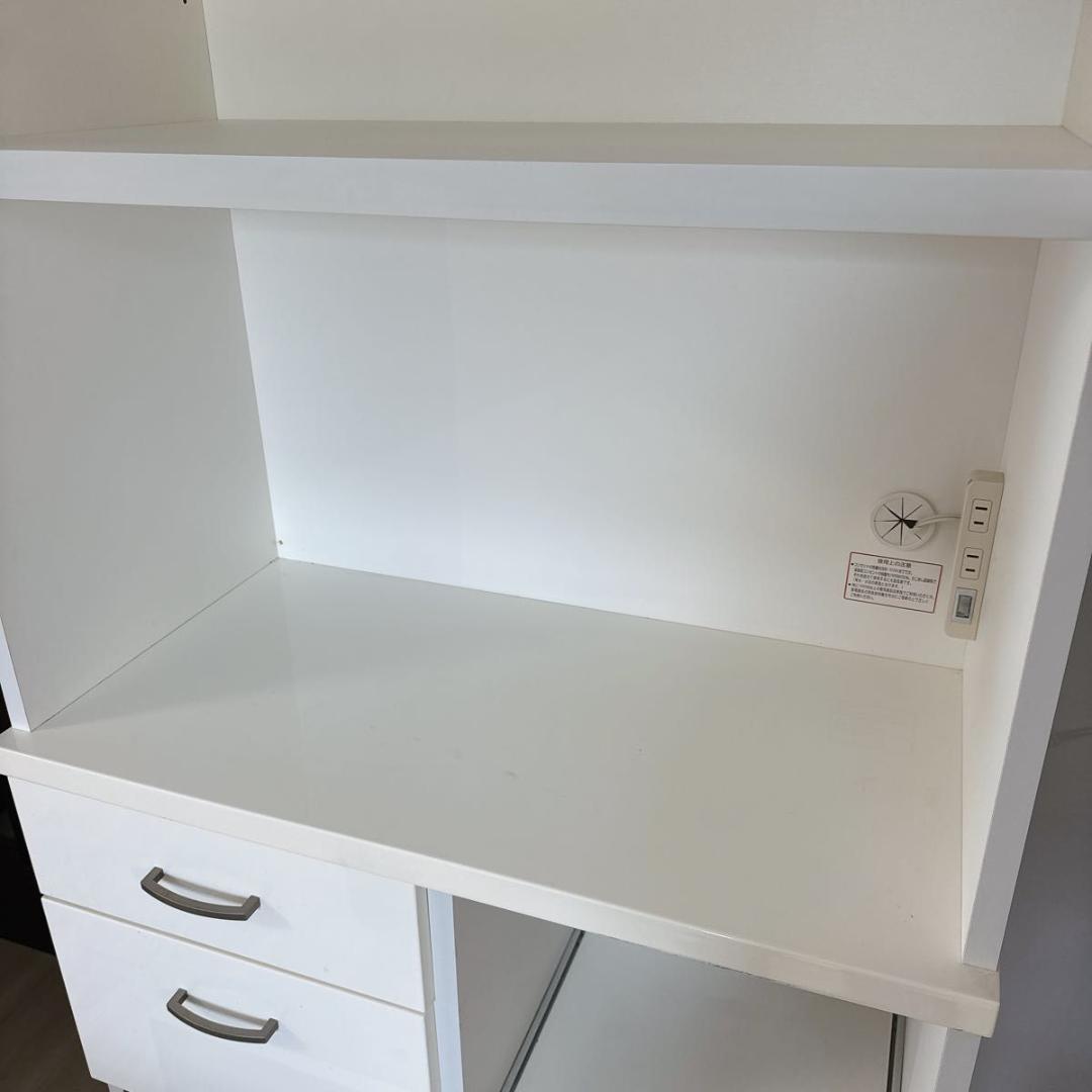 ニトリ コパン T 80KB WH 幅80cm キッチンボード 食器棚