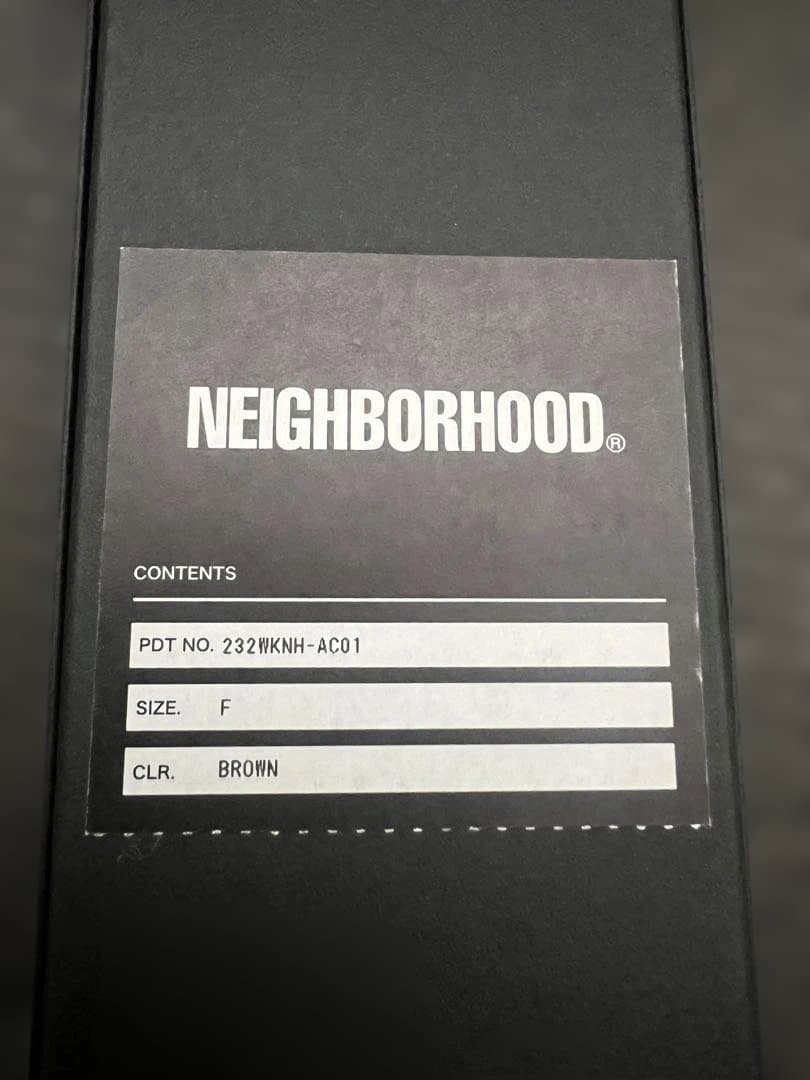 neighborhood LEATHER EMB WATCH BAND時計ベルト