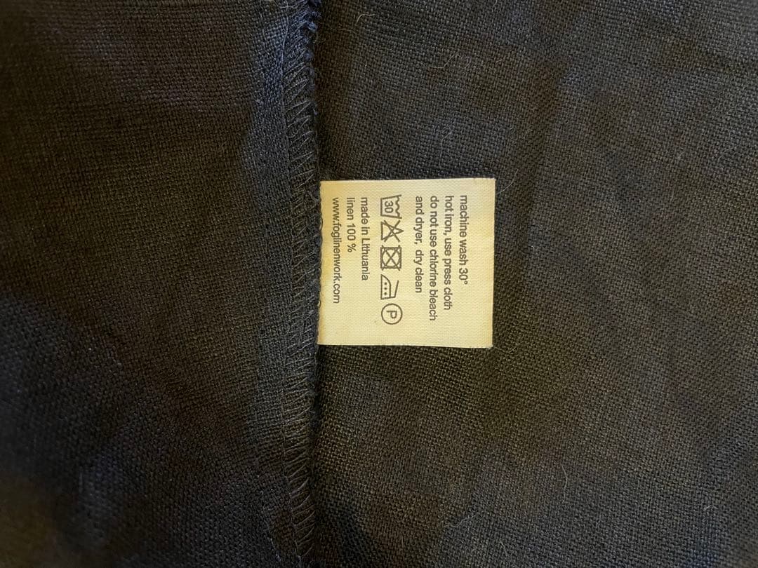 fog linen work オーバーエプロン◇ワンピース風デザイン