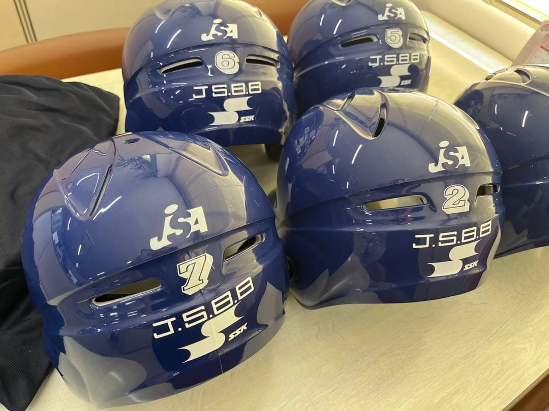 JSA ヘルメット 5個セット 青　SSK