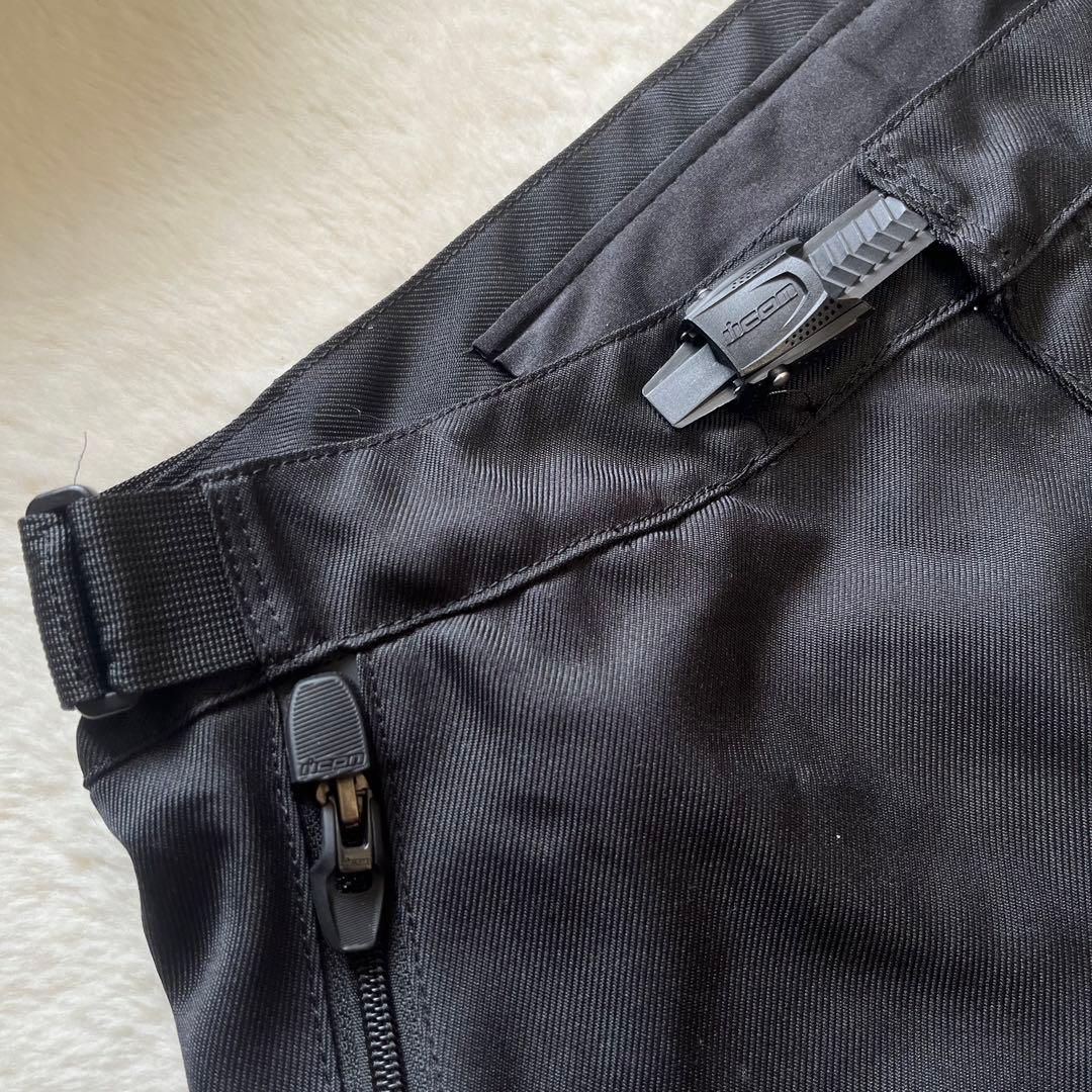 美品　icon アイコン　バイクジャケット　上下セット　ライダージャケット　L