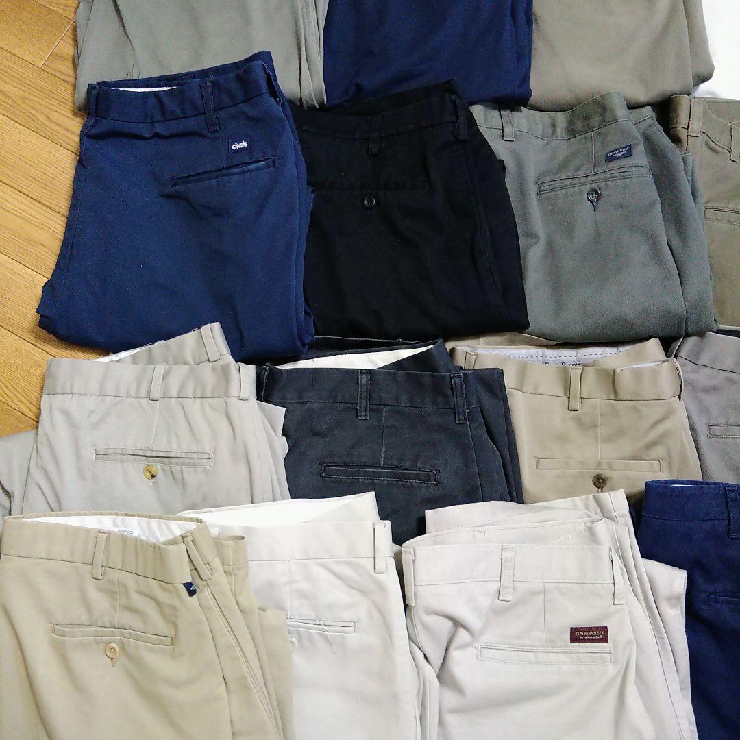 W36〜W38 16本 古着屋系ブランド ワーク チノ パンツ まとめ売り