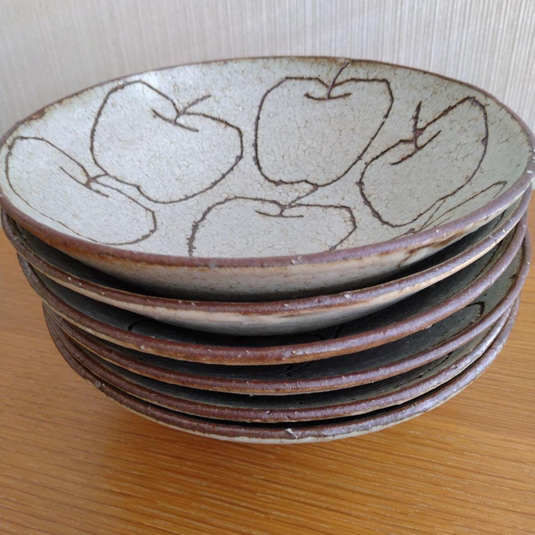 新品 未使用 楠田純子さん りんご鉢　6寸　6枚セット
