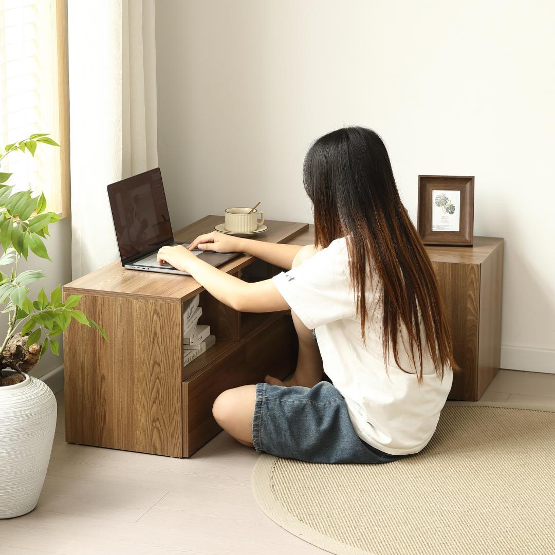 超人気！テレビ台 ローボード 収納 伸縮自由 幅95～169cm BROWN