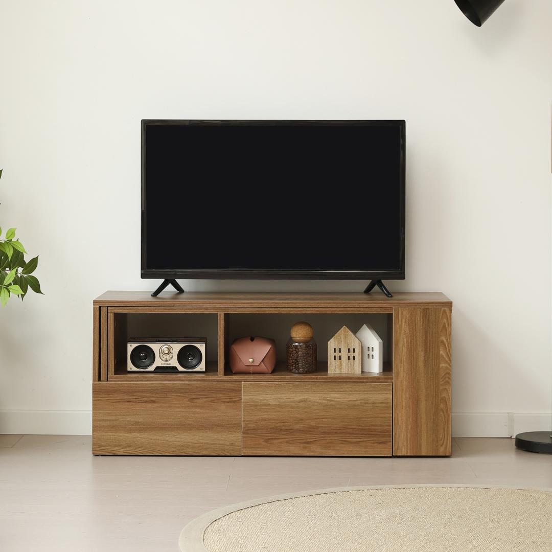 超人気！テレビ台 ローボード 収納 伸縮自由 幅95～169cm BROWN