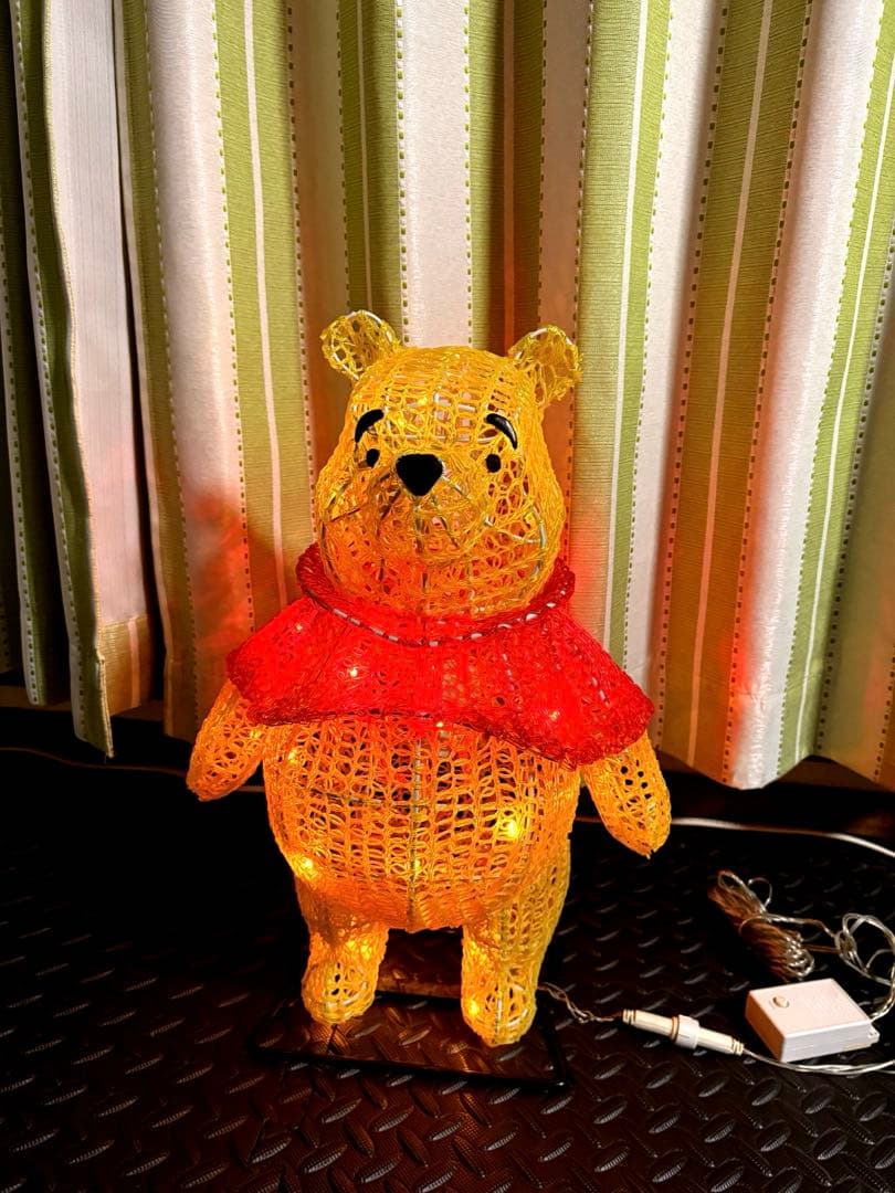値下げ くまのプーさん　LEDイルミネーション　高さ47㎝　クリスマス