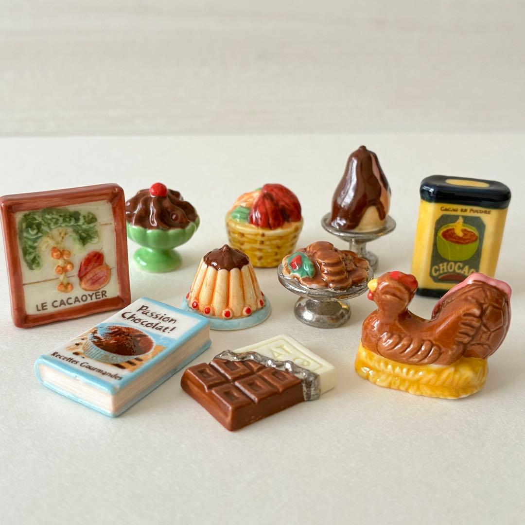 チョコレートにまつわるフェーヴシリーズ　　フランス雑貨　ミニチュア　陶器