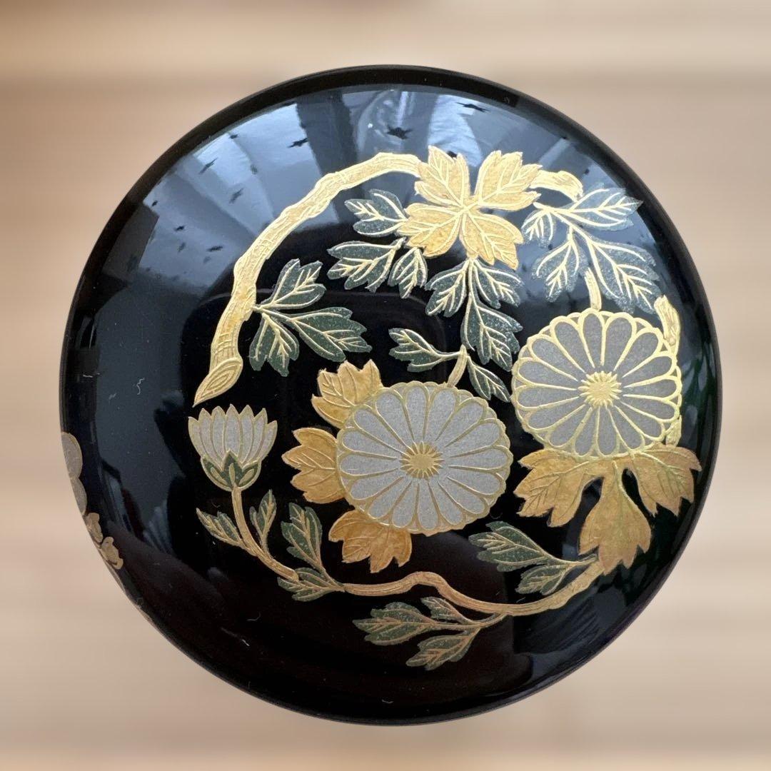 茶道具用棗 金箔装飾　なつめ