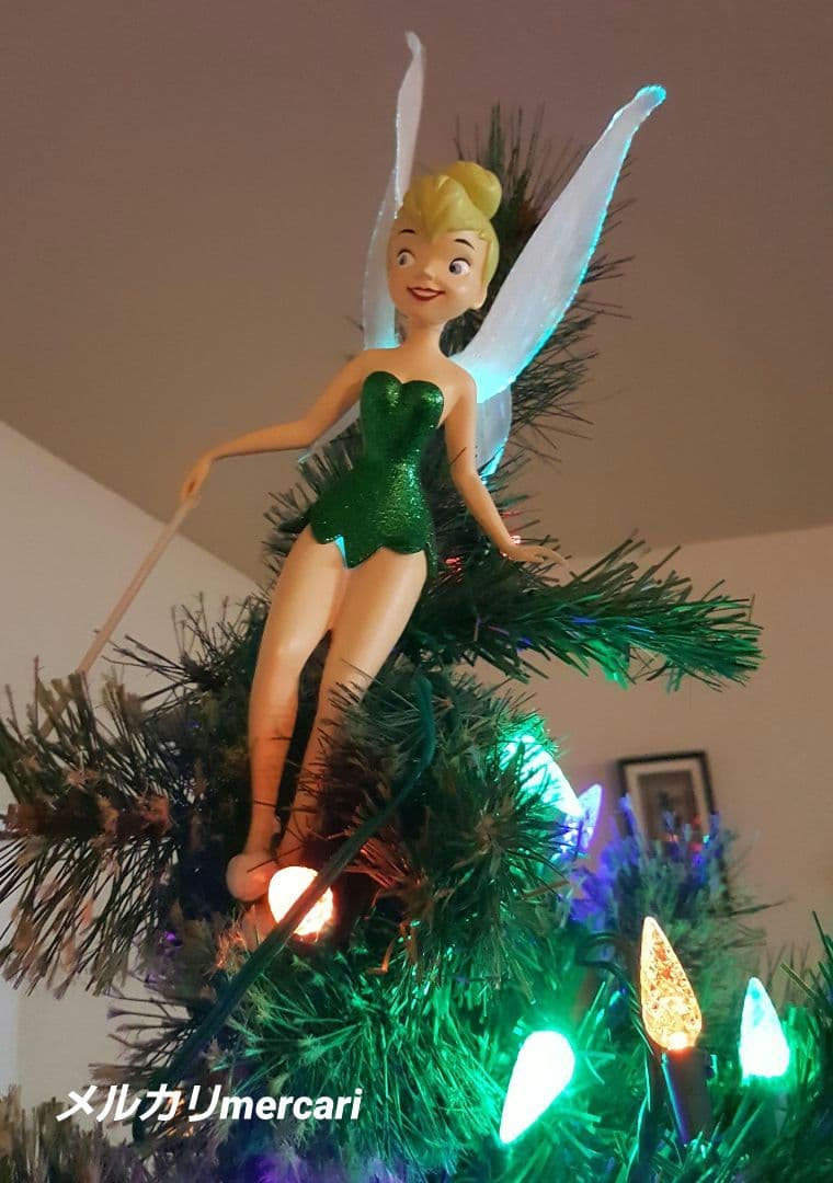 ディズニー ティンカーベル ツリー トッパー グリッター ウィングス