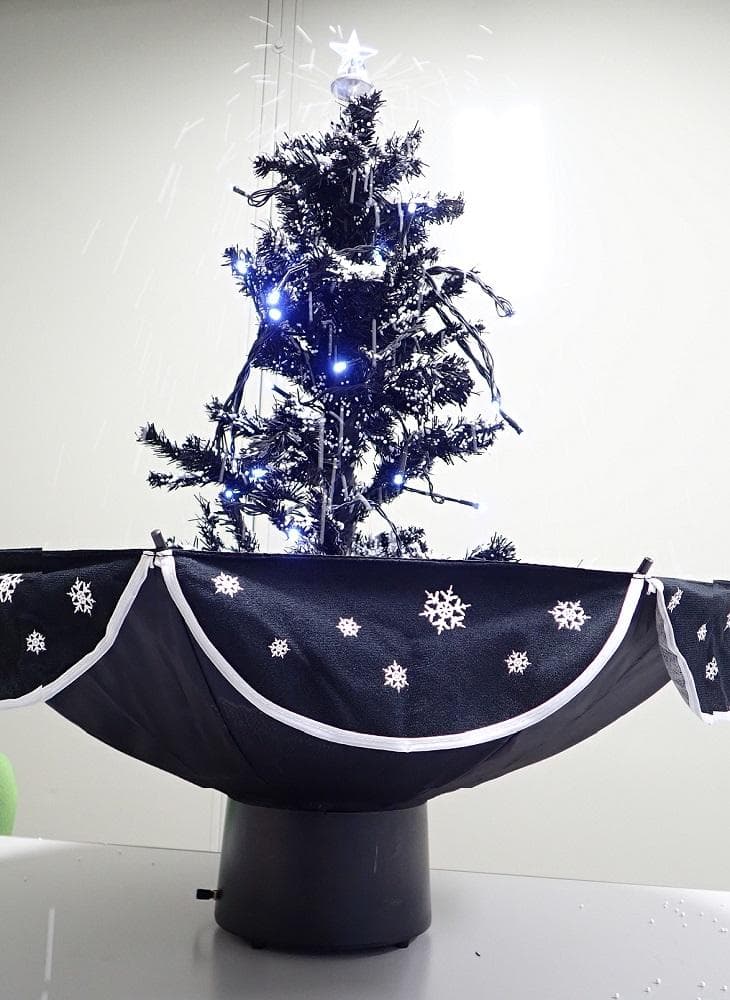 雪がふり、クリスマスソングが流れる　楽しい　クリスマスツリー ７５ｃｍタイプ