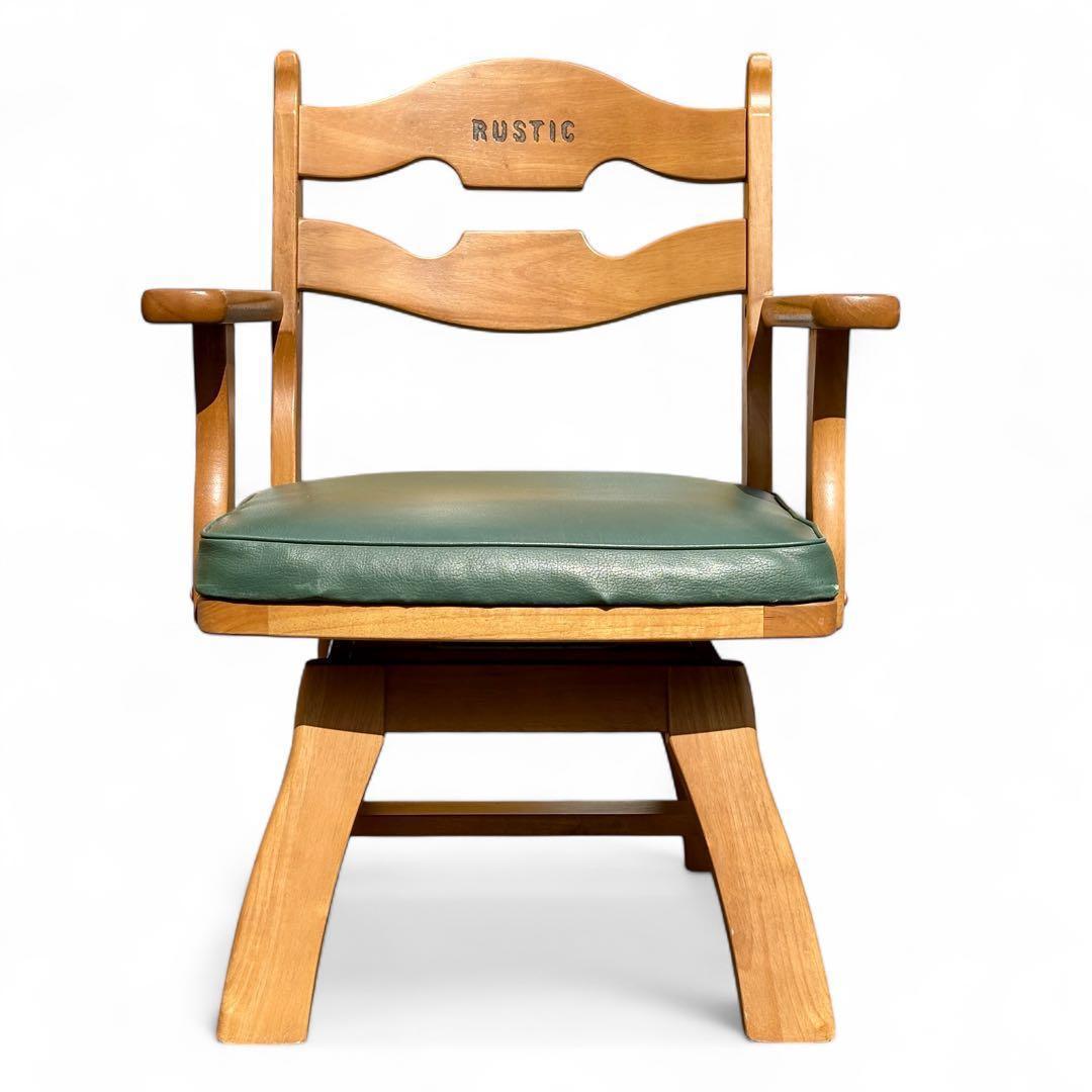 Karimoku カリモク ダイニングチェア RUSTIC 回転椅子 肘掛け付