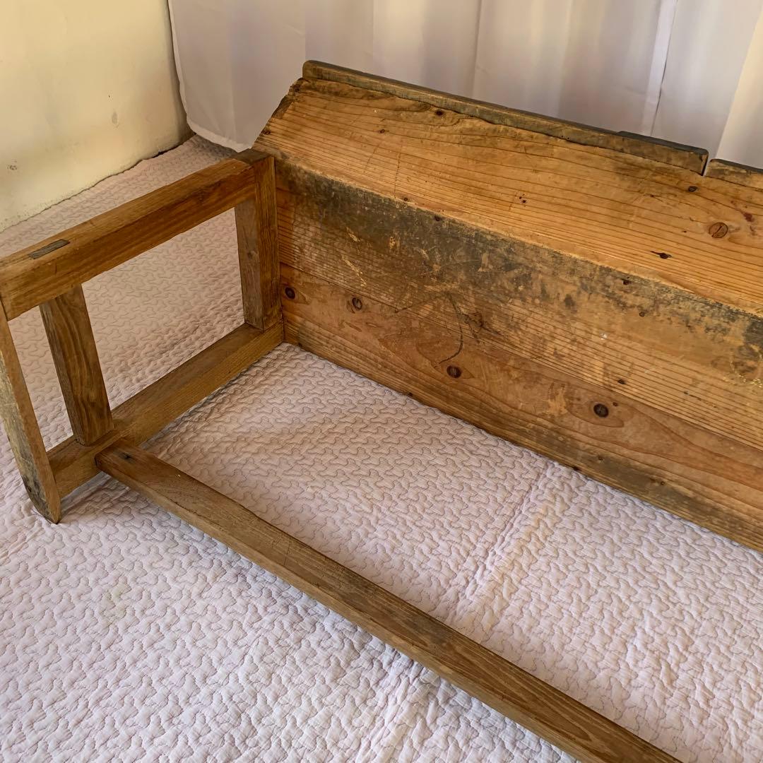 送料込❗️アンティーク　雰囲気あるスクールデスク　机