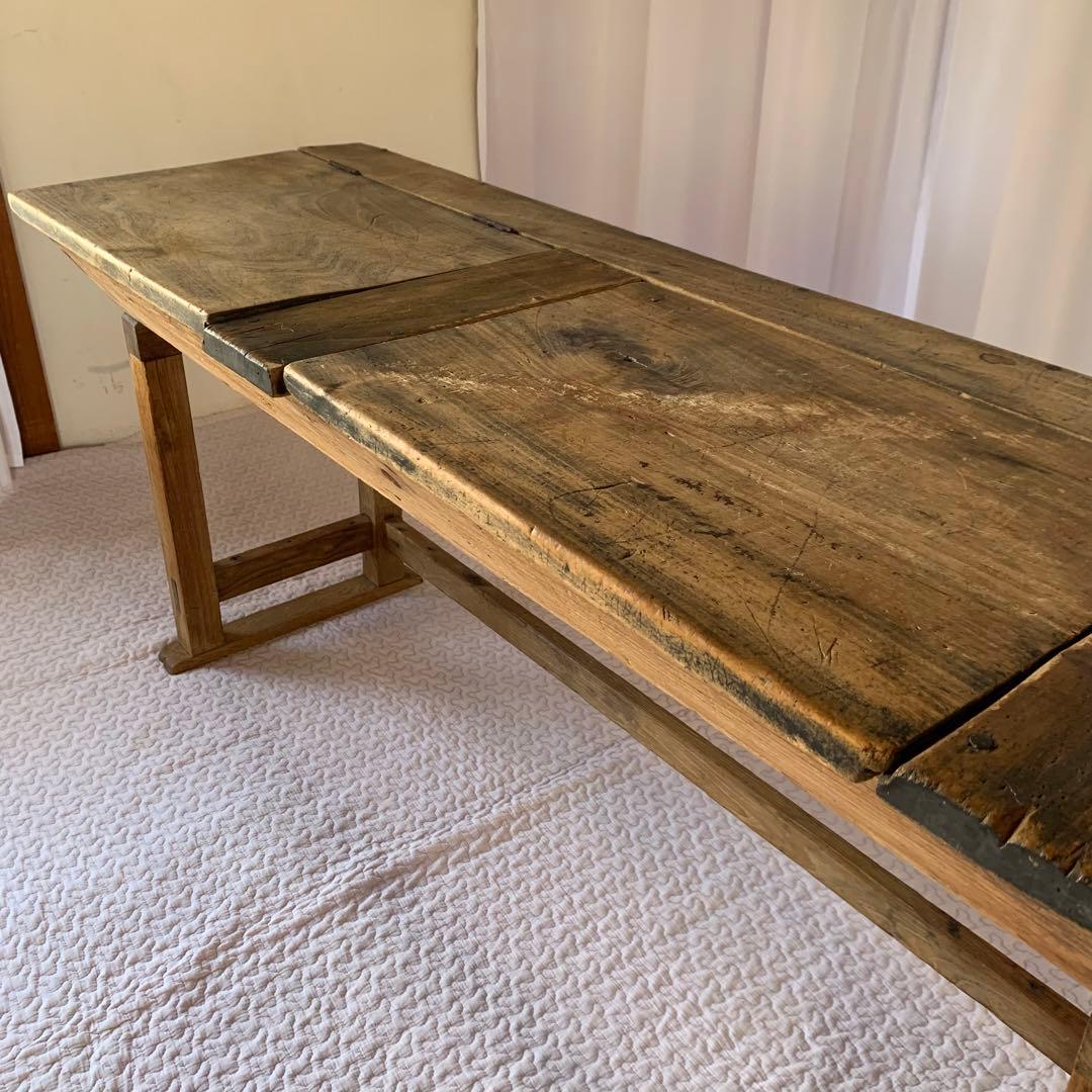 送料込❗️アンティーク　雰囲気あるスクールデスク　机