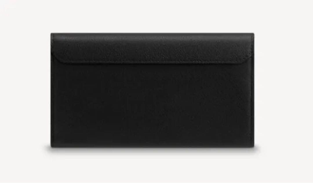 未使用品 LOUIS VUITTON ブラックレザー長財布