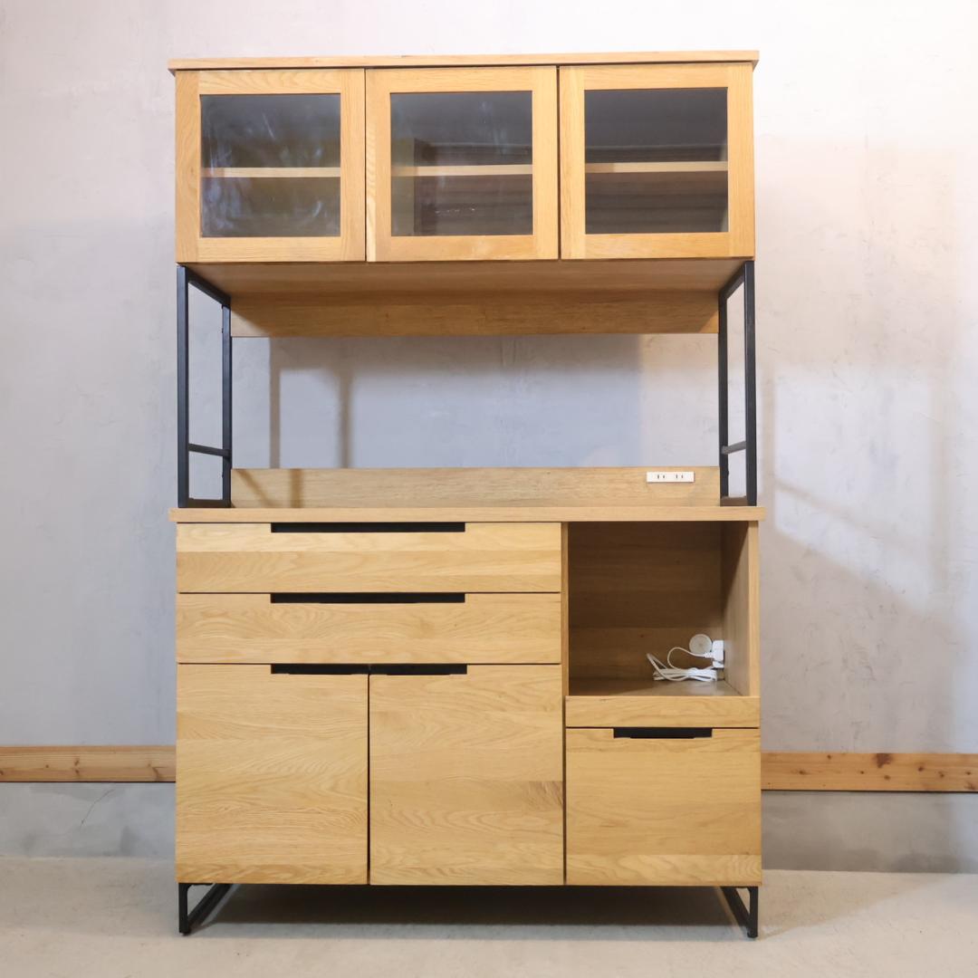 a.depeche アデペシュ オーク材 キッチンボード カップボード 食器棚