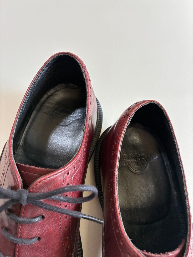 【美品】ドクターマーチン UK7 バーガンディ ウィングチップ