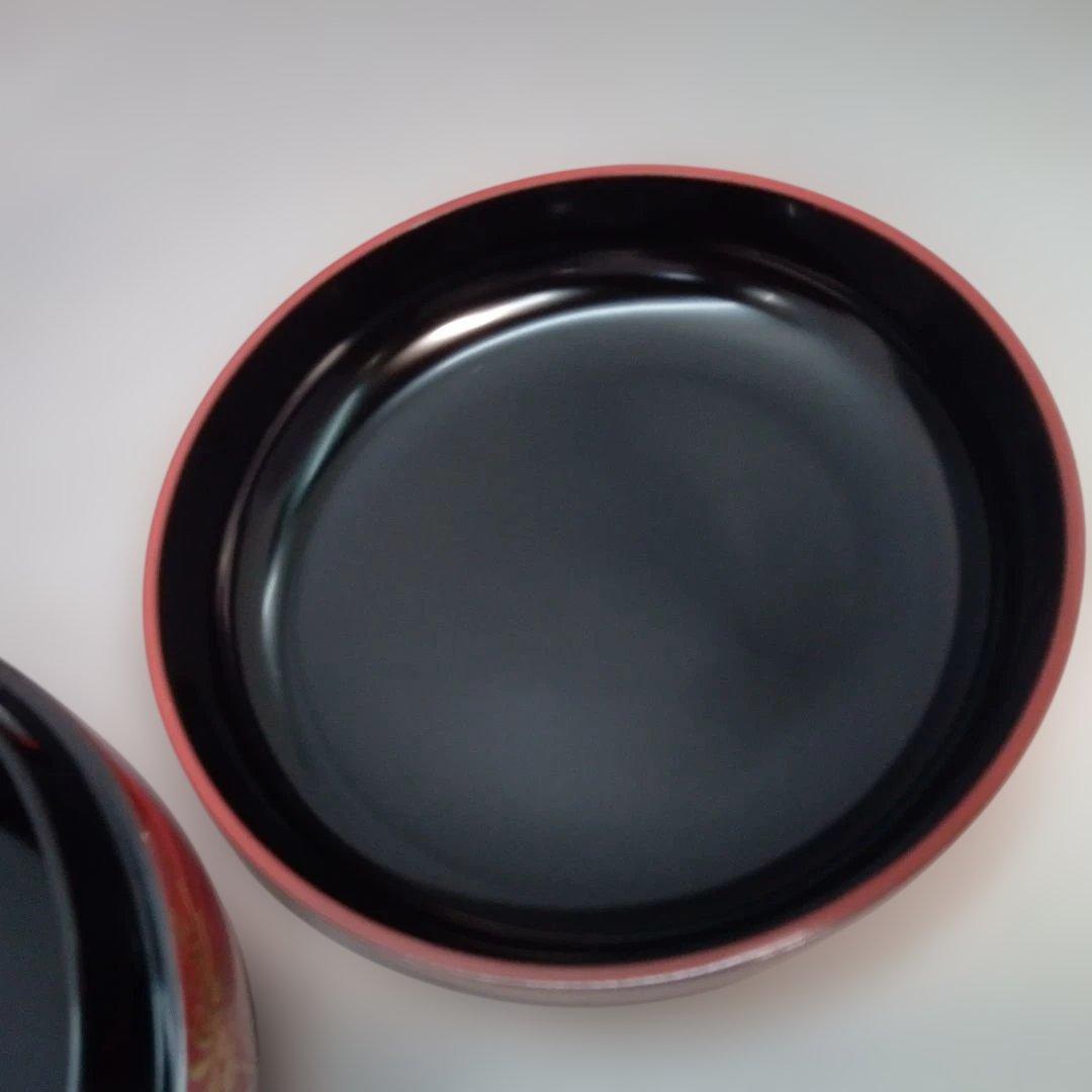 食籠　ジキロ　木製　五君子（松竹梅蘭菊）