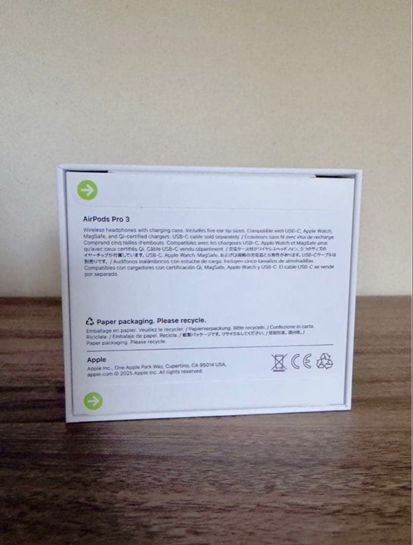 新品未使用　AirPods Pro 3 本体 純正(購入証明あり)