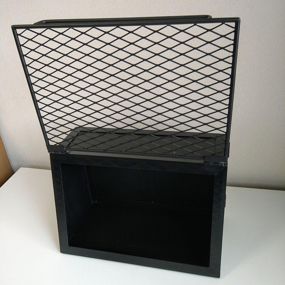 【一品物】男前カフェ風メッシュショーケース ワインセラー　アイアン収納ラック。