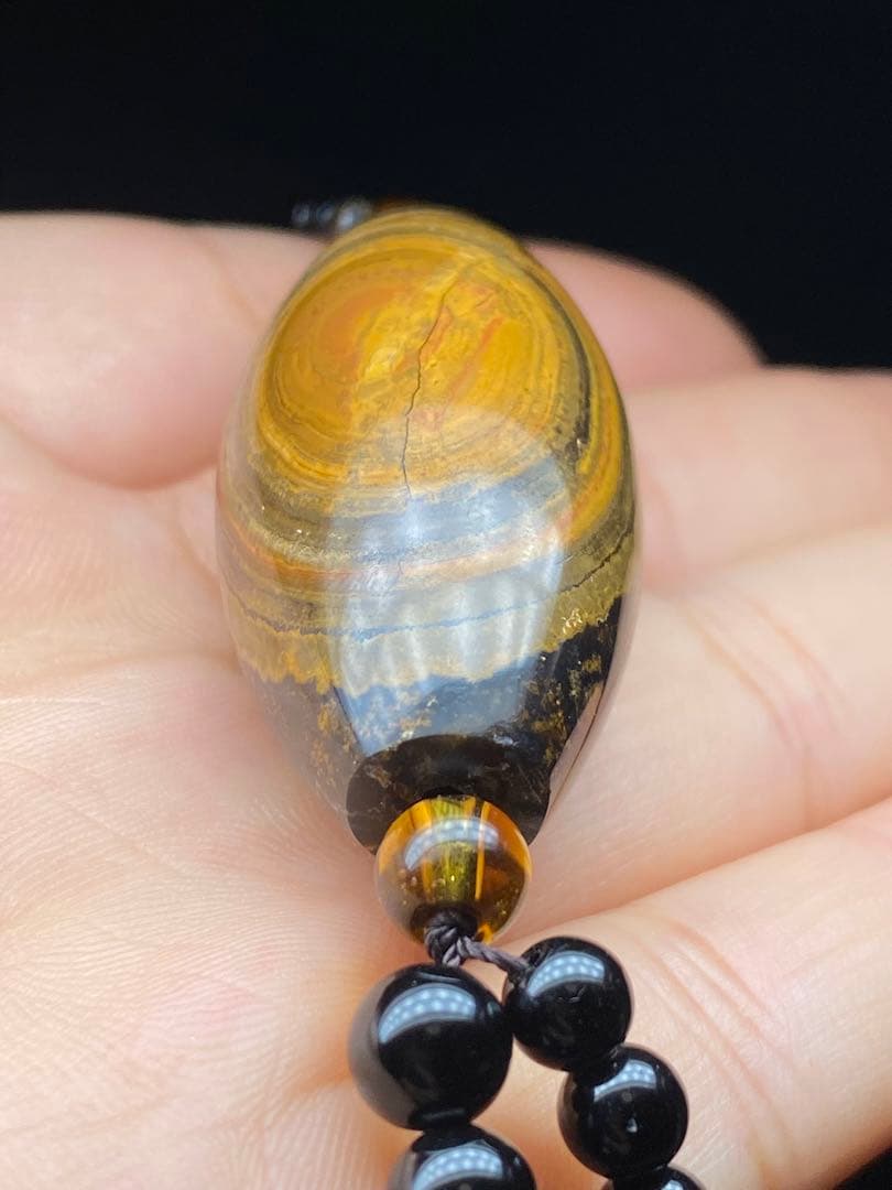 ニ龍眼天珠 蒙天珠 天珠 長寿自然　栄達栄進　自然に作られた老天珠 老鉱天珠