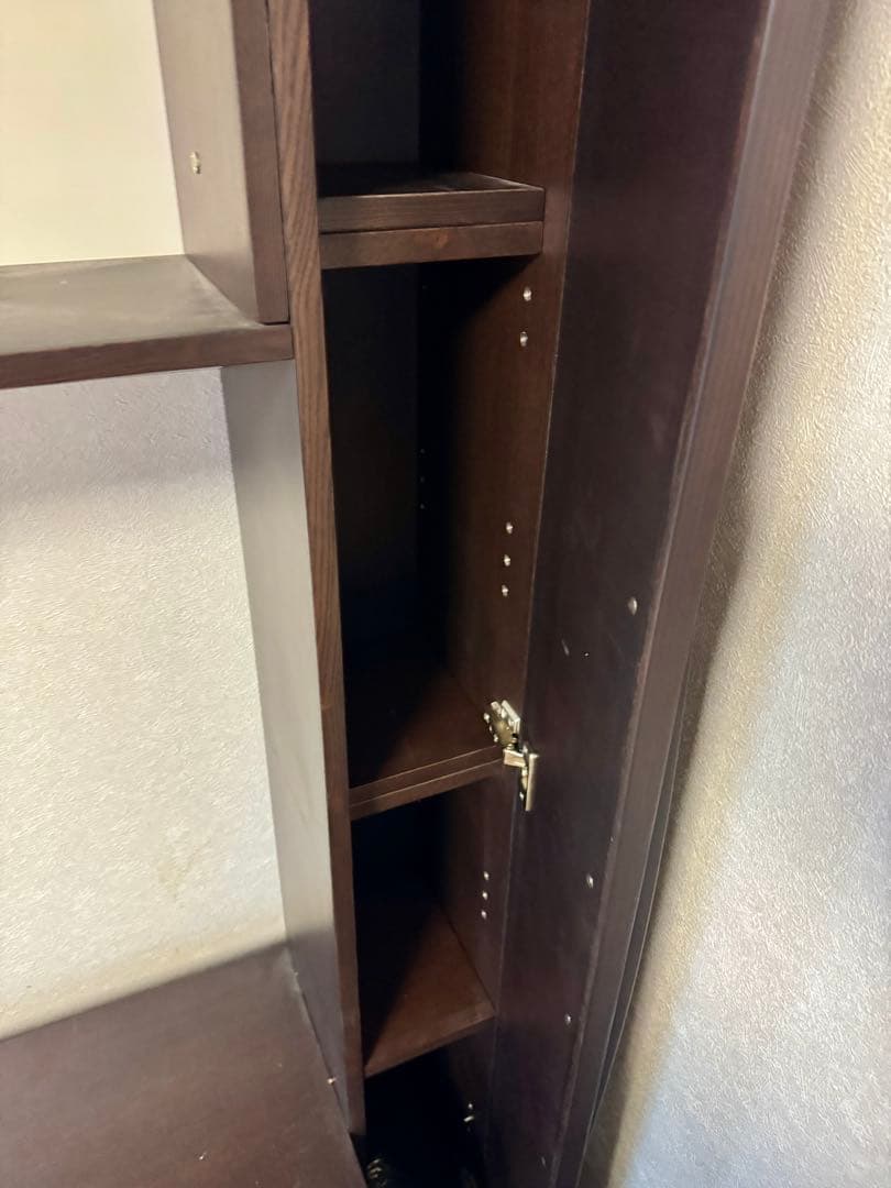 テレビボード　アンティーク　木製　高さ185幅200奥行45