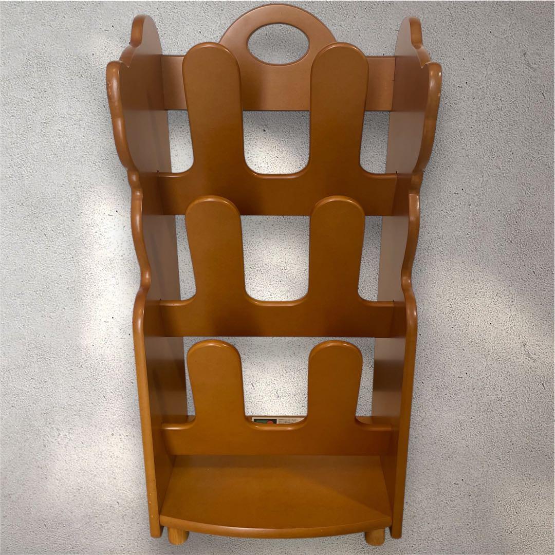 【希少】ディズニー　ミッキーマウス スリッパラック 木製　収納棚　玄関　レトロ