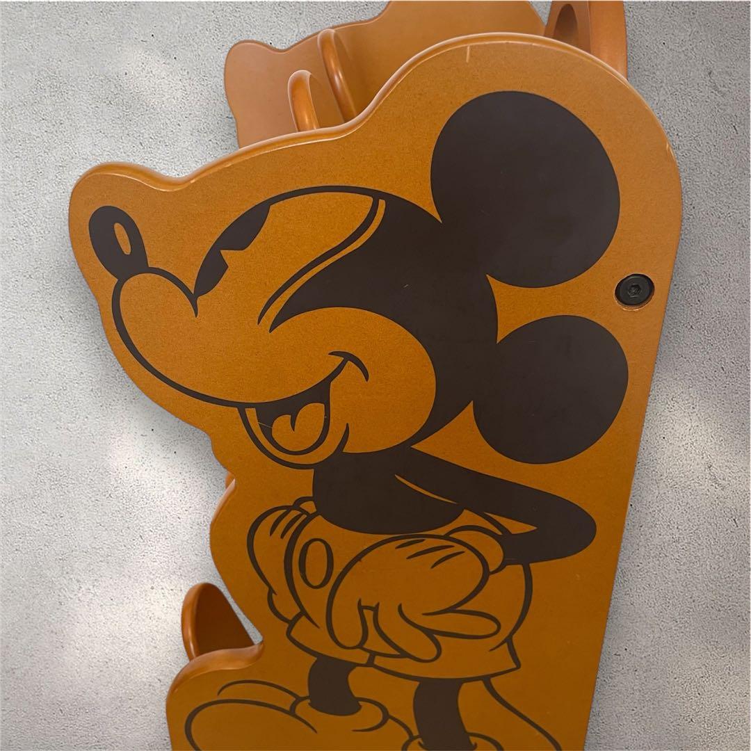 【希少】ディズニー　ミッキーマウス スリッパラック 木製　収納棚　玄関　レトロ