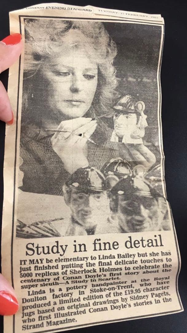 1972年ロイヤルドルトンThe Sleuth シャーロックホームズトビージャグ