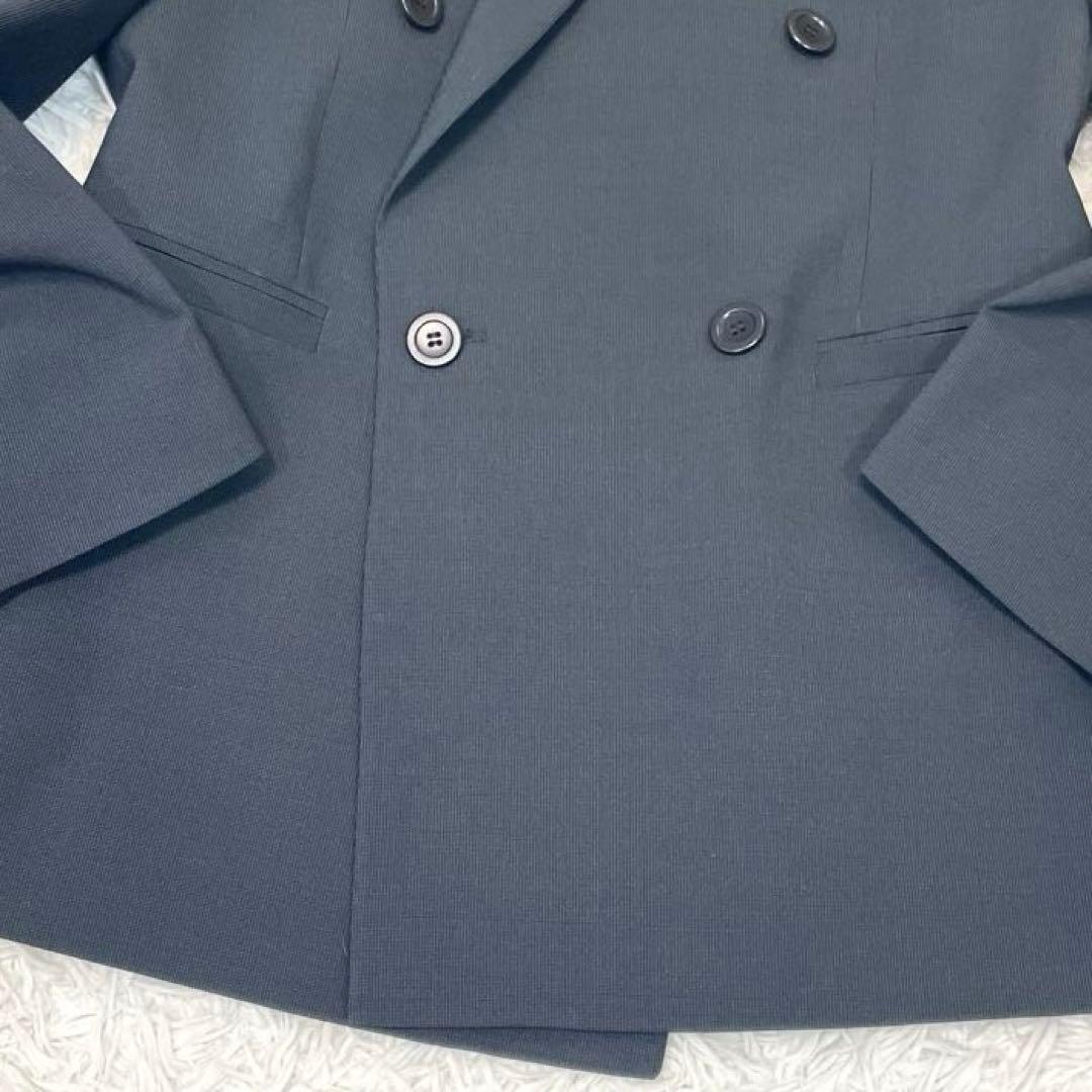 極美品✨ヴェルサーチ スーツ セットアップ ダブル 裏地メデューサ 総柄 黒