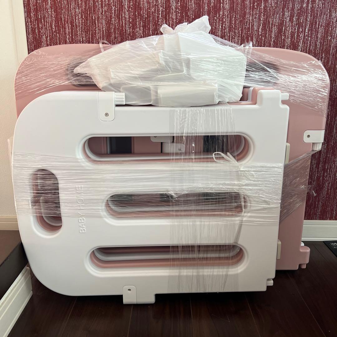 ベビーサークル　Baby  ホワイト　ピンク　サークル