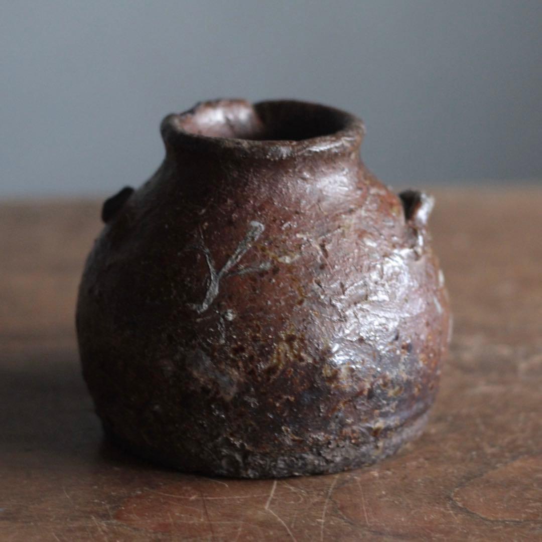越前焼 お歯黒壺 壺 花器 古美術 古道具 アンティーク