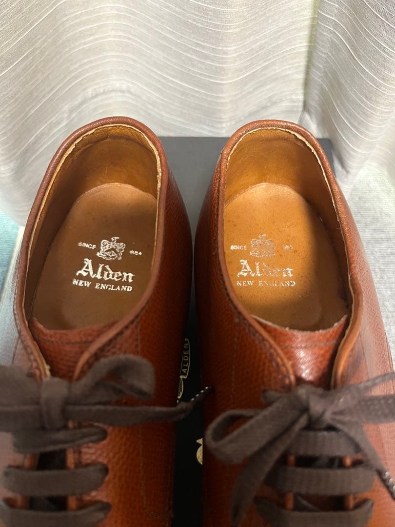 希少 ALDEN 5369 ミリタリーラスト 7ハーフ