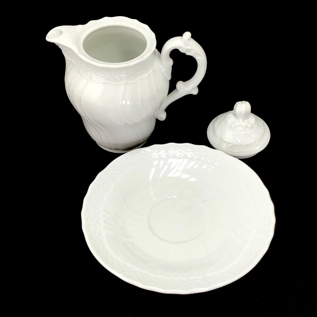 【美品】リチャードジノリ／ベッキオホワイト ティーセット