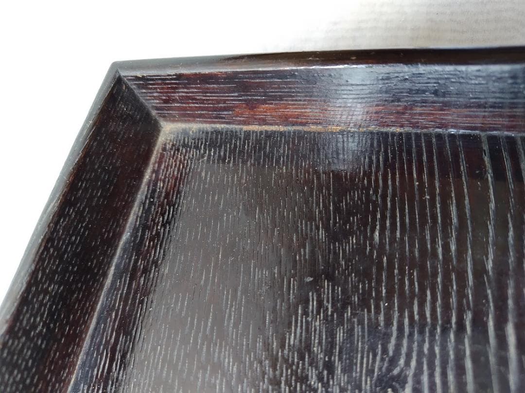 【当時物】大正　木製　角盆　会席膳　お膳　拾客揃　収納木箱付　骨董