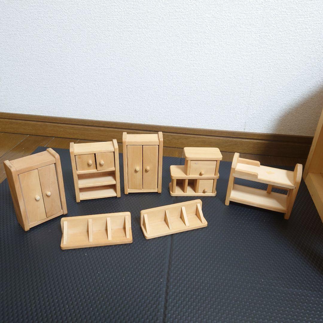 【05】ボーネルンド　廃盤　貴重　大きな　白木のドールハウス　ボーネルンド製