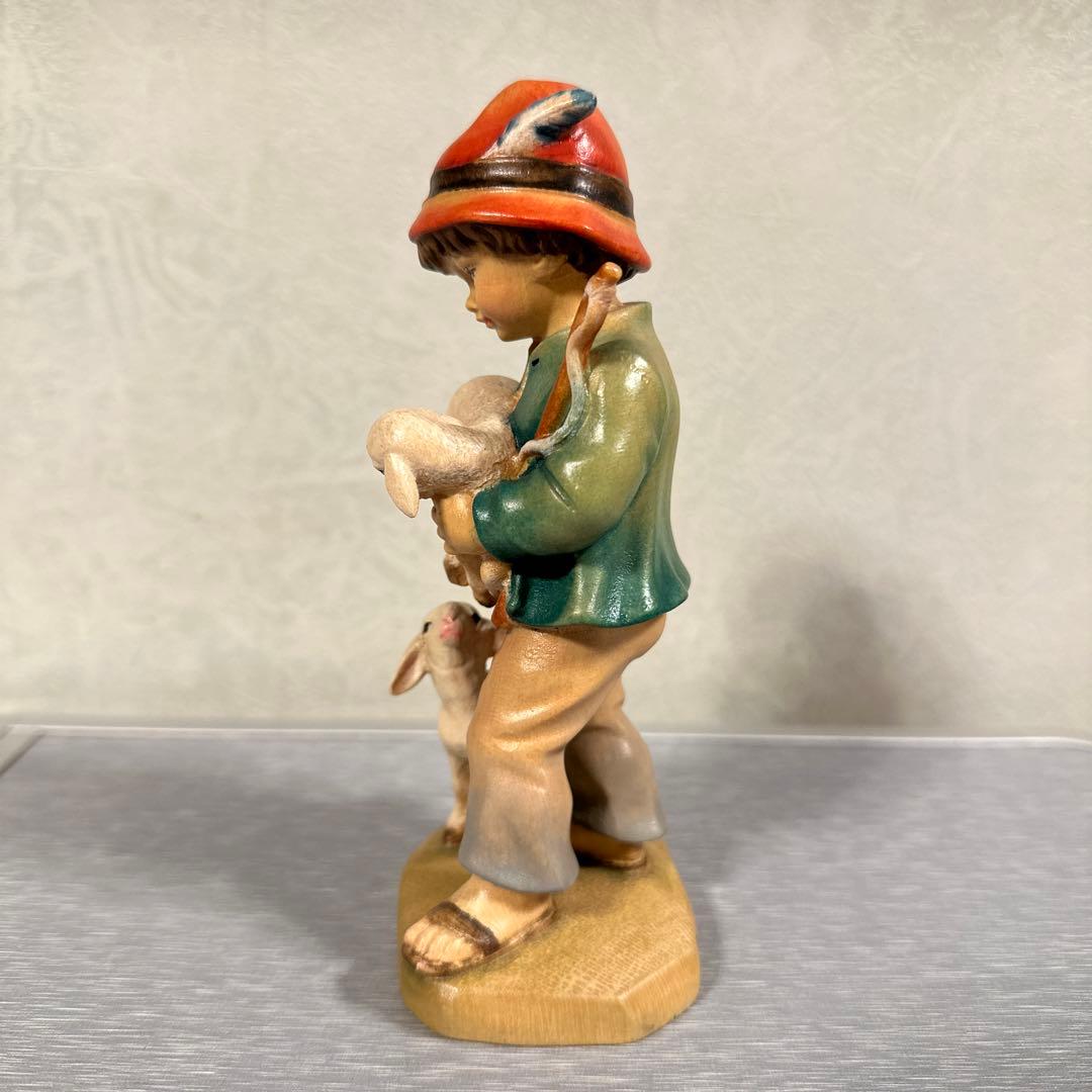 イタリア　Conrad Moroder社　木彫り人形　 写真追加しました